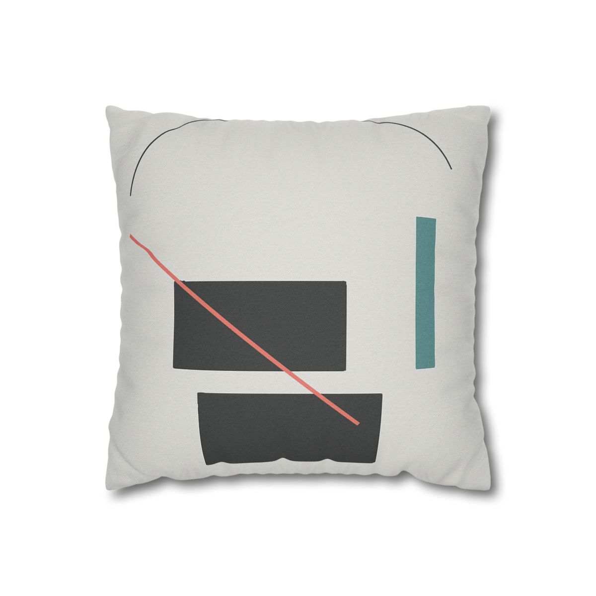 Stacked Rectangles With Crossing Arc trendy patterned pillow cases
