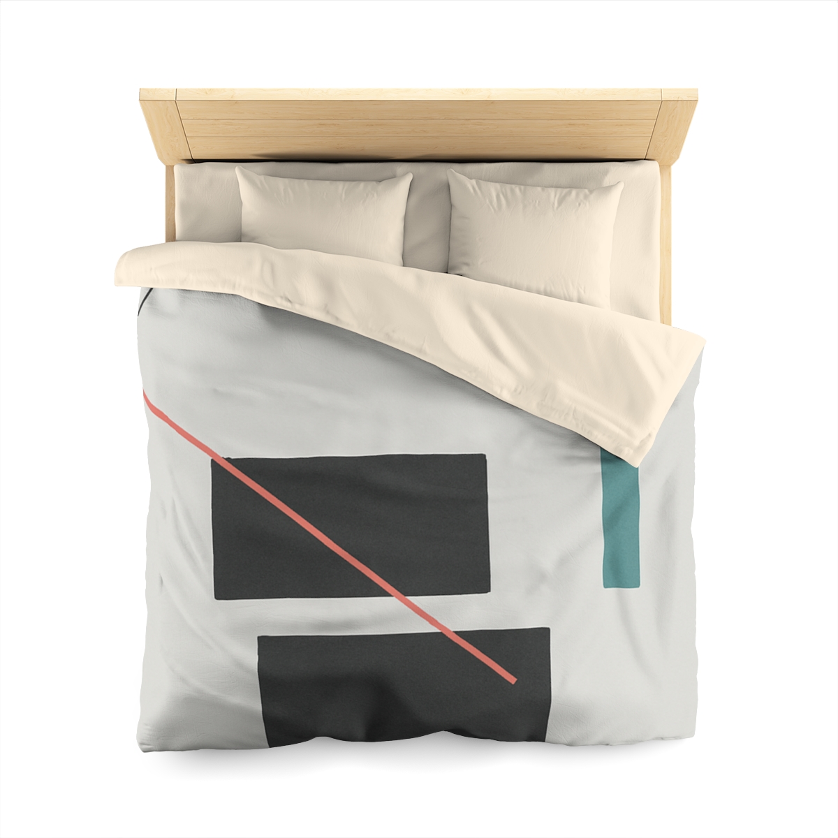 Stacked Rectangles With Crossing Arc trendy bedroom duvets