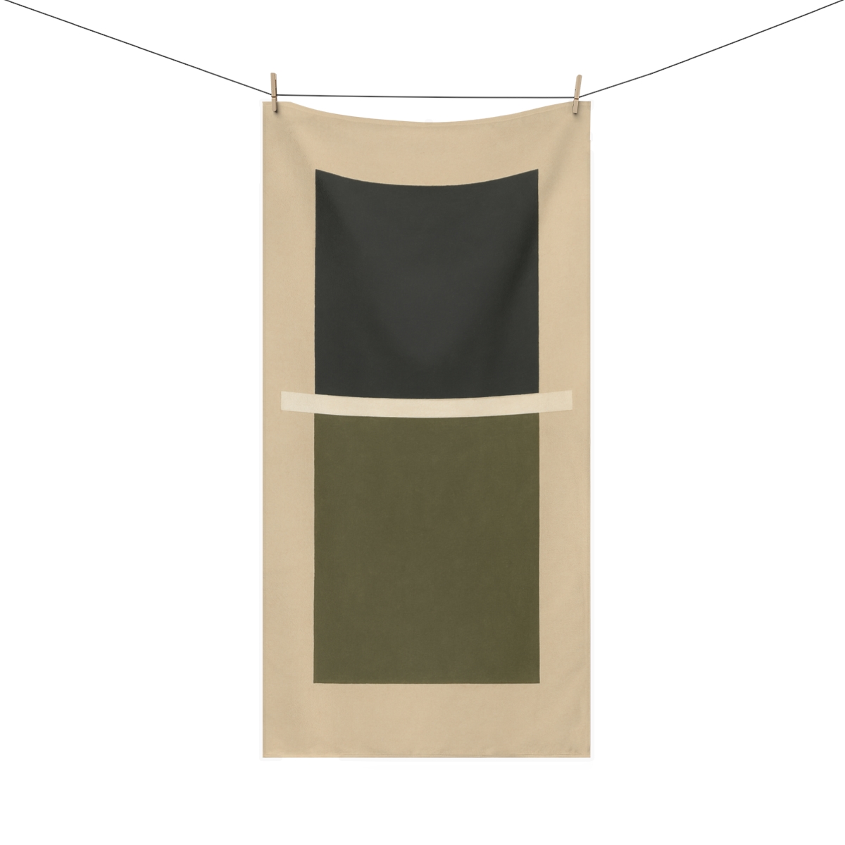 Stacked Rectangles With Narrow Bridge designer printed towels