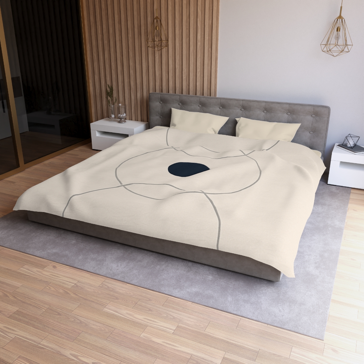 Stacked Rings With Silent Gap duvets for gifts