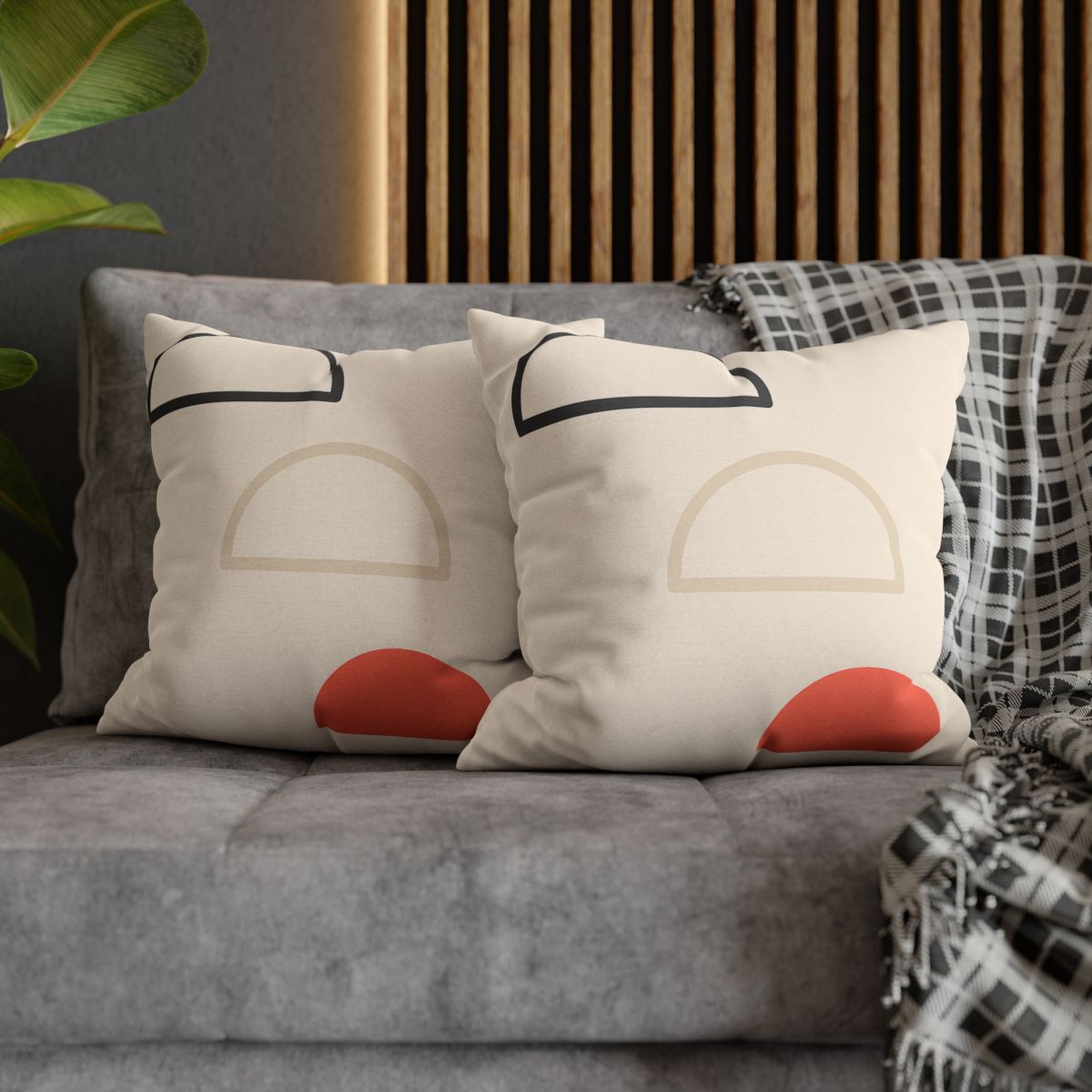 Staggered Arc Trio trendy patterned pillow cases