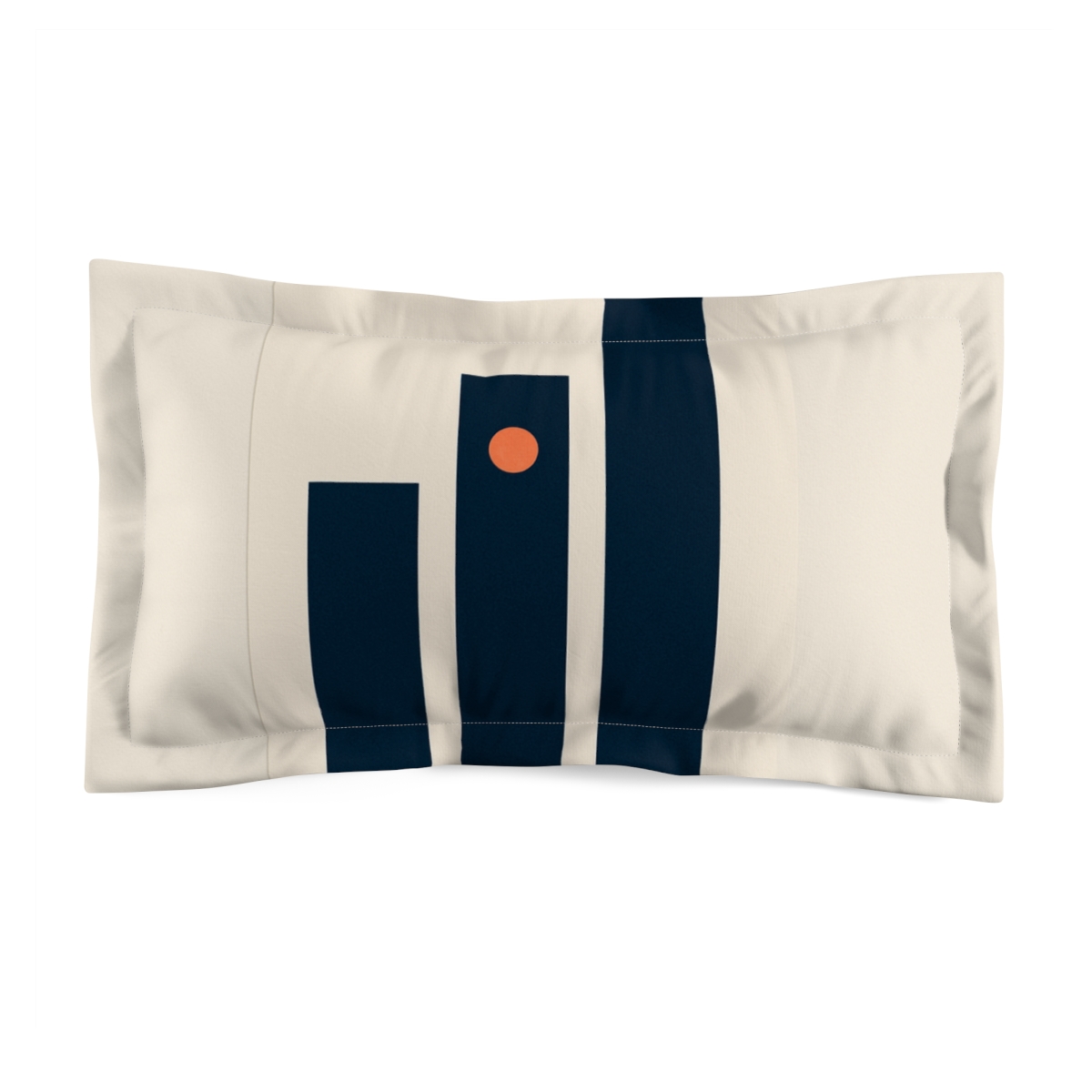 Staggered Bars With Accent Dot designer printed pillows