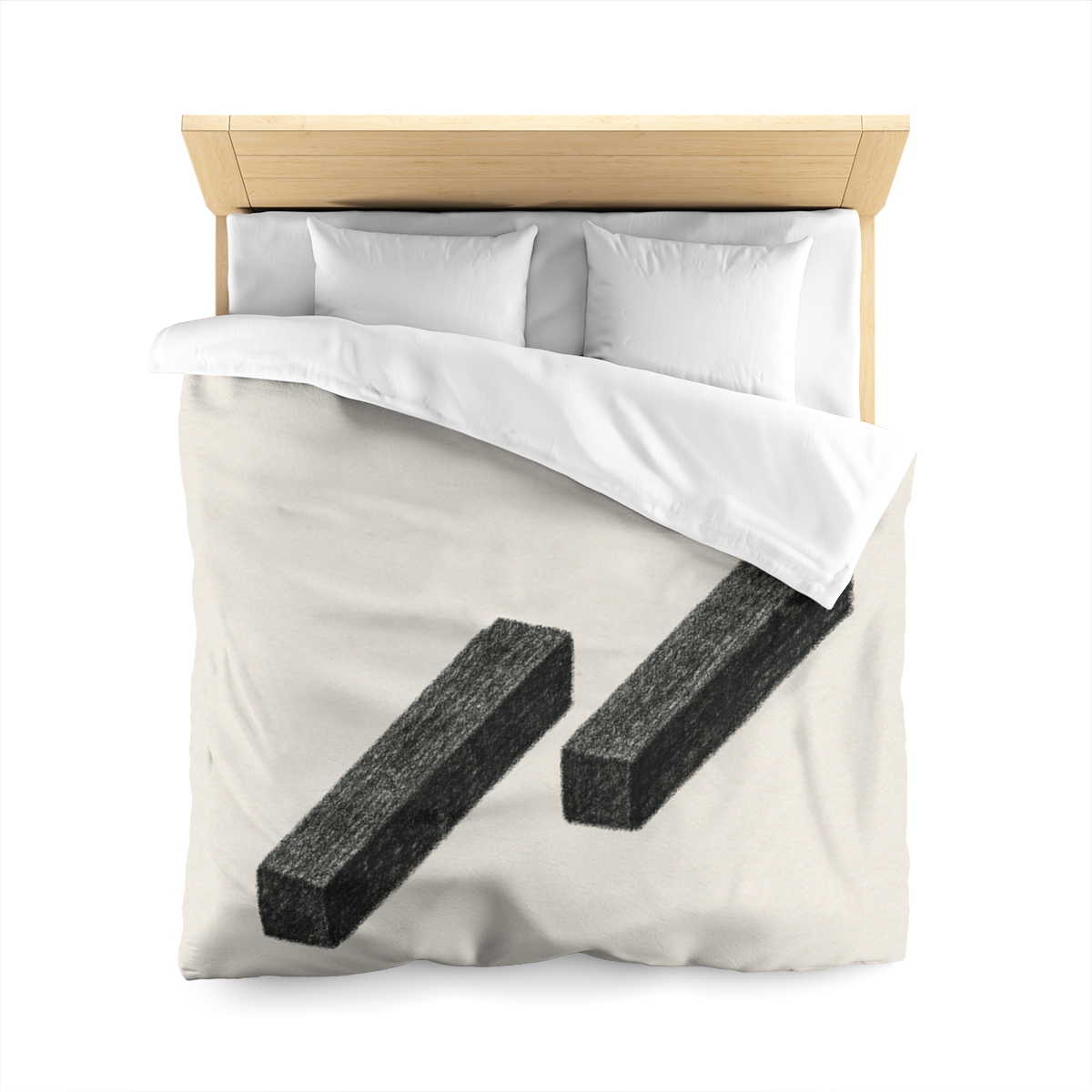 Staggered Bars With Floating Ring unique patterned duvets