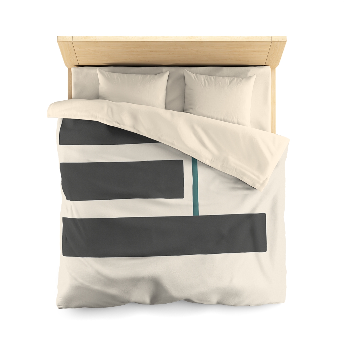 Staggered Bars With Quiet Opening designer printed duvets