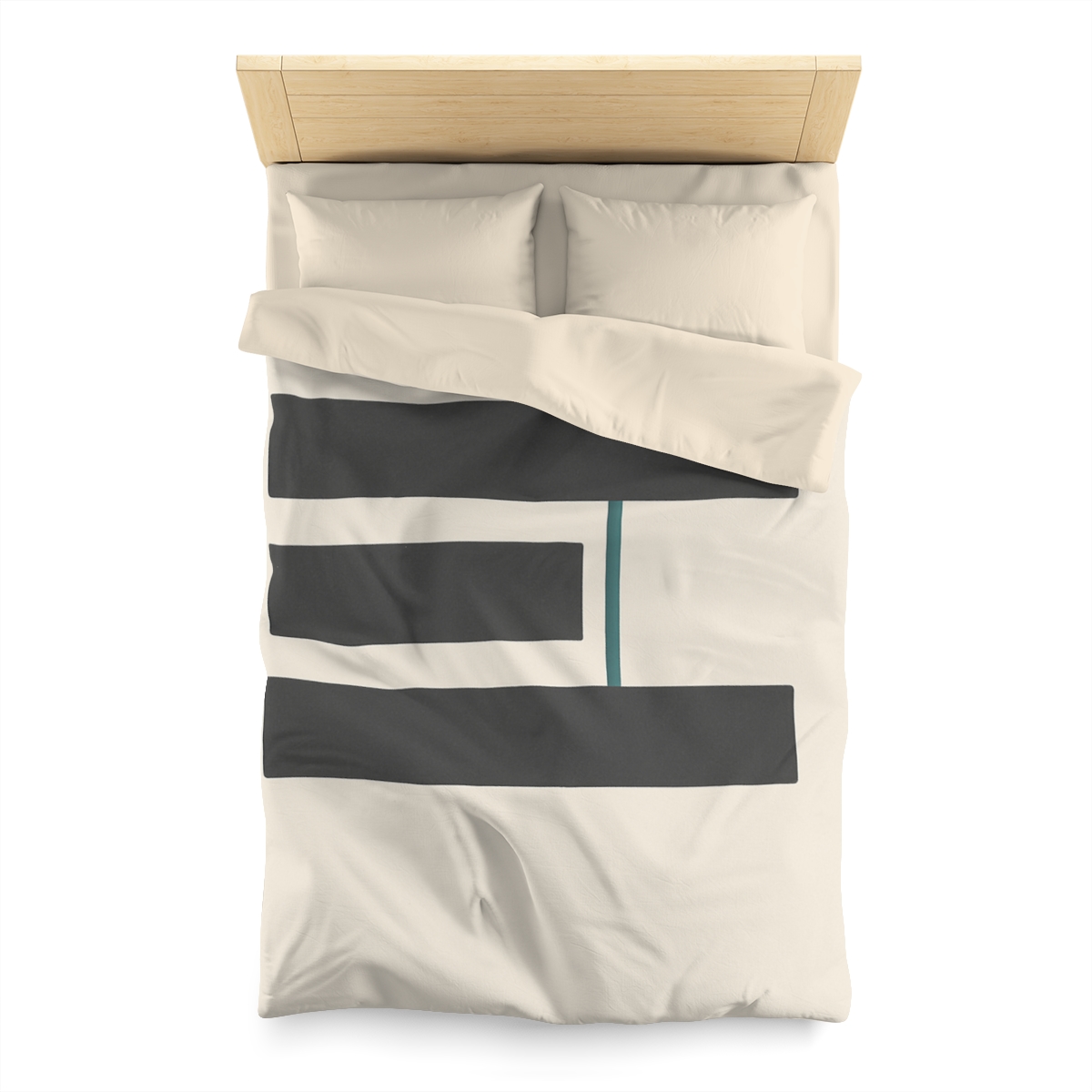 Staggered Bars With Quiet Opening designer printed duvets