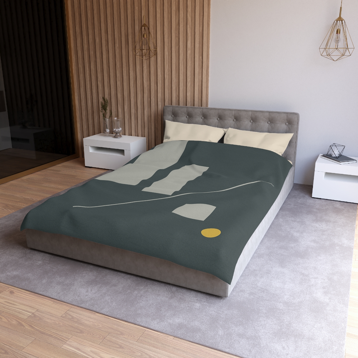 Staggered Blocks With Quiet Diagonal trendy bedroom duvets