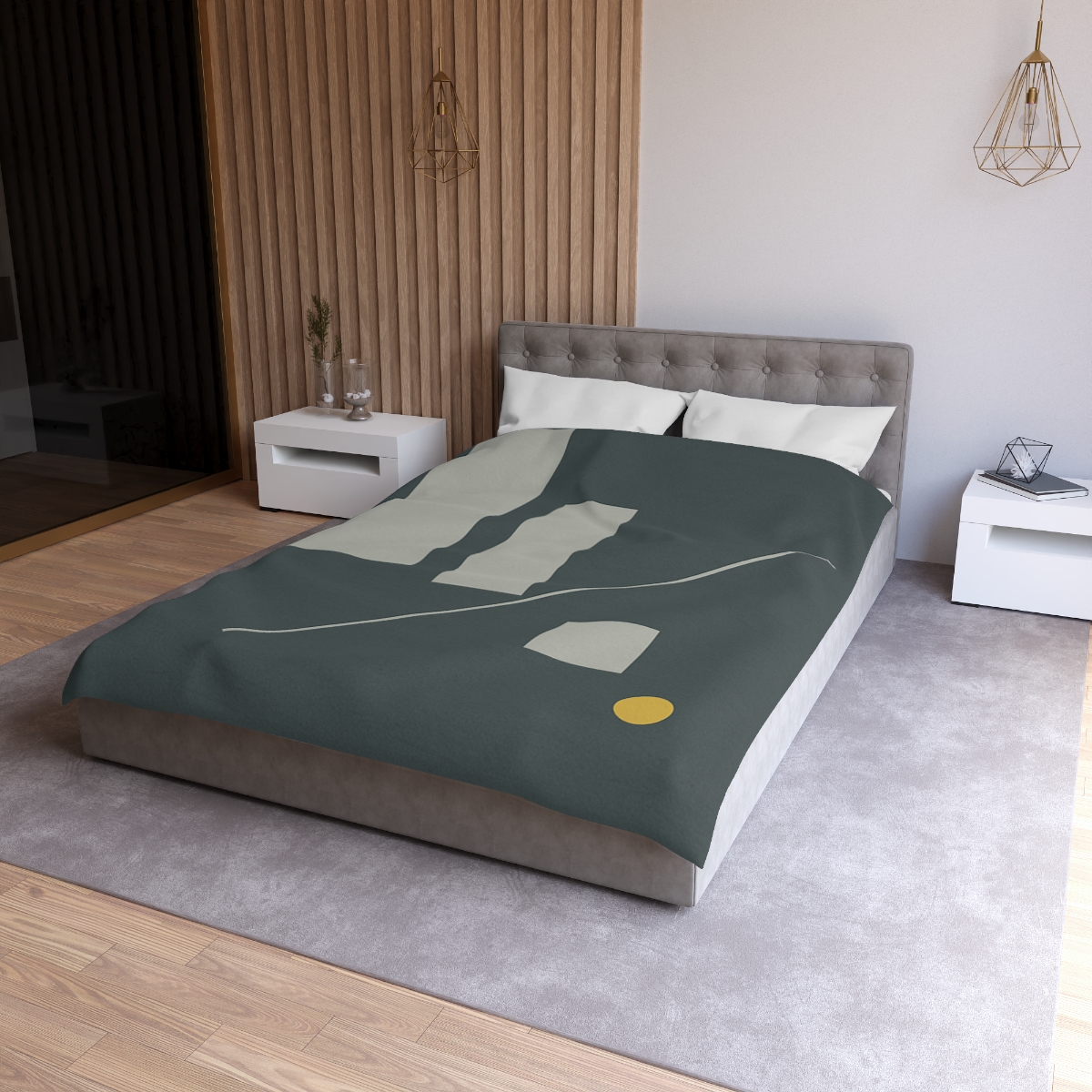 Staggered Blocks With Quiet Diagonal trendy bedroom duvets