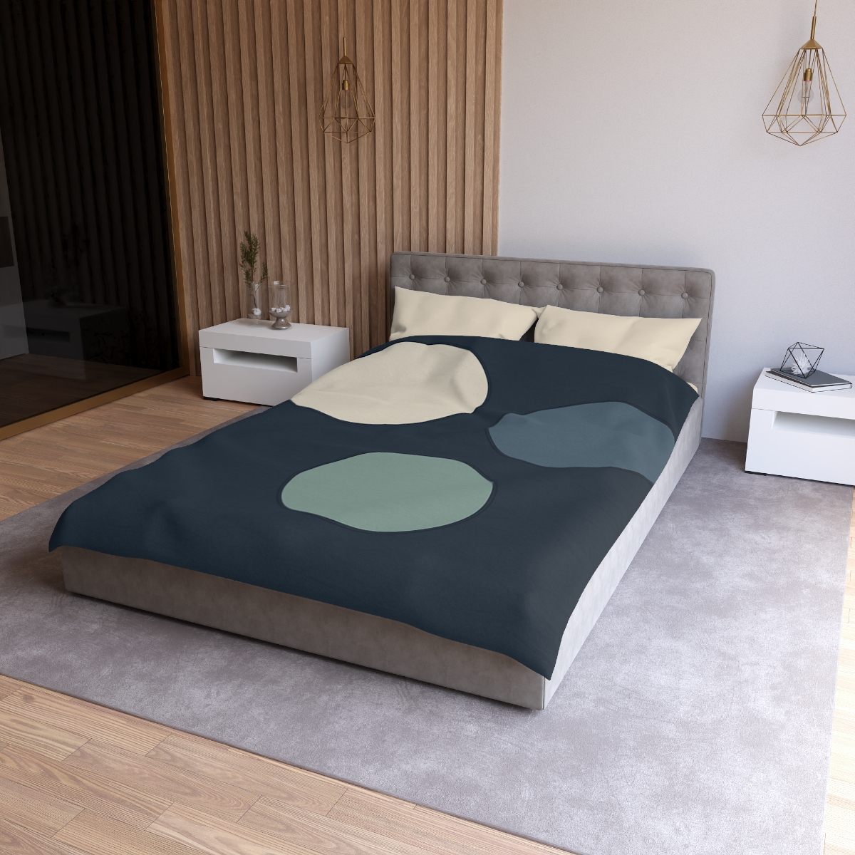 Staggered Circle Trio trendy bedroom duvets