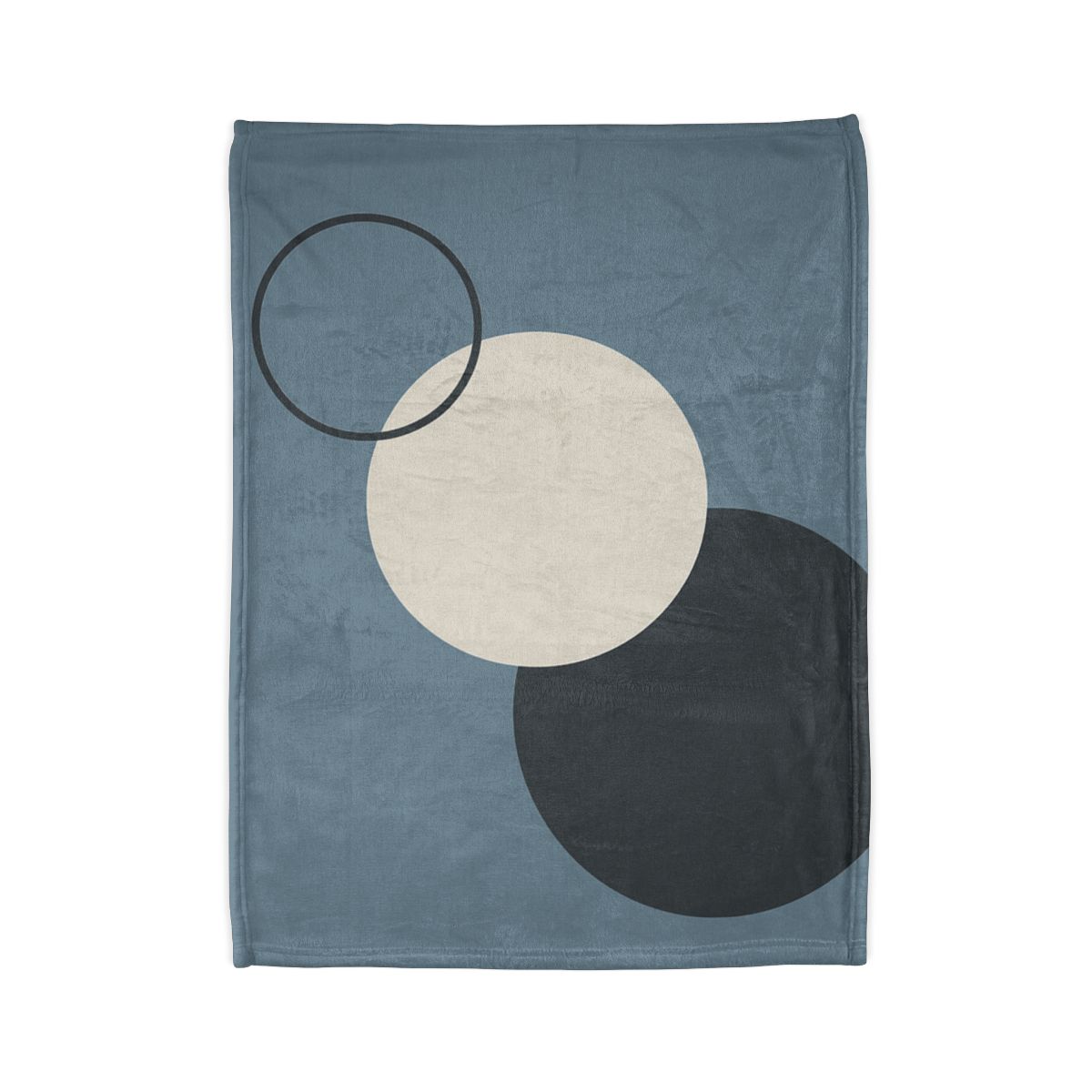 Staggered Circle Trio designer printed blankets