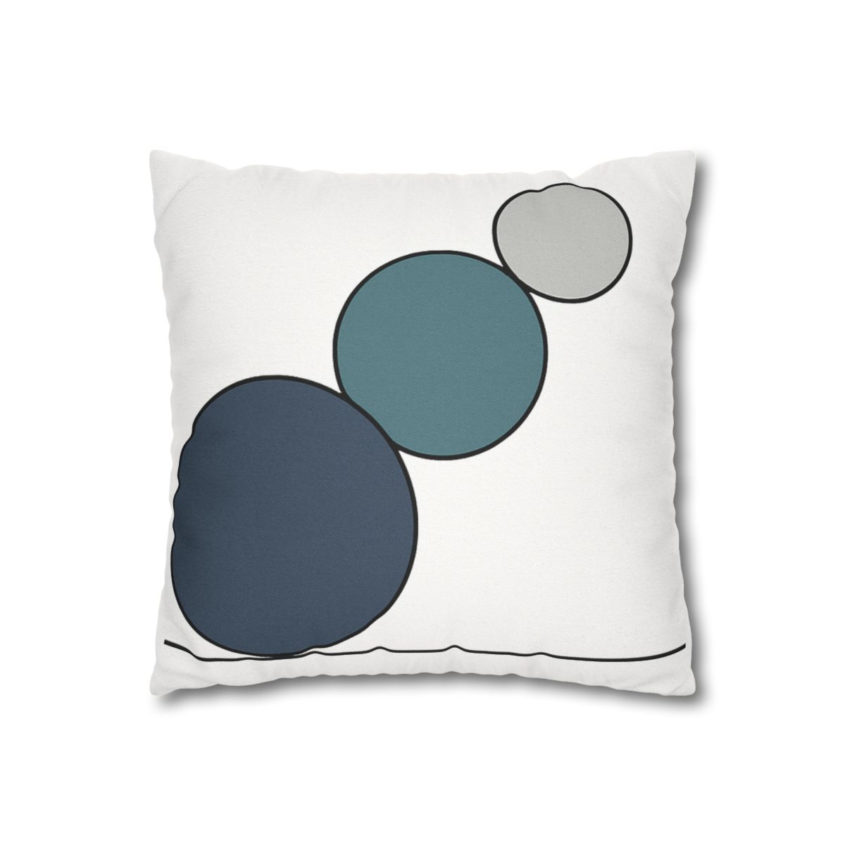 Staggered Circle Trio stylish decorative pillowcases