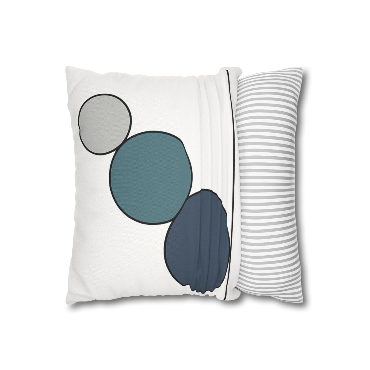 Staggered Circle Trio stylish decorative pillowcases