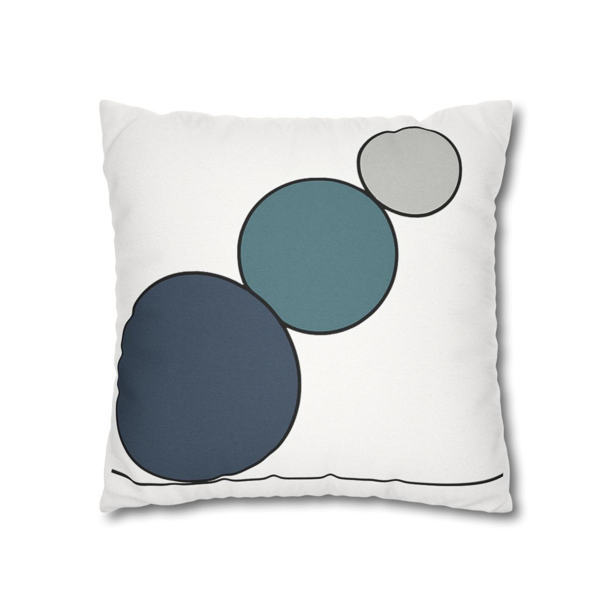 Staggered Circle Trio stylish decorative pillowcases
