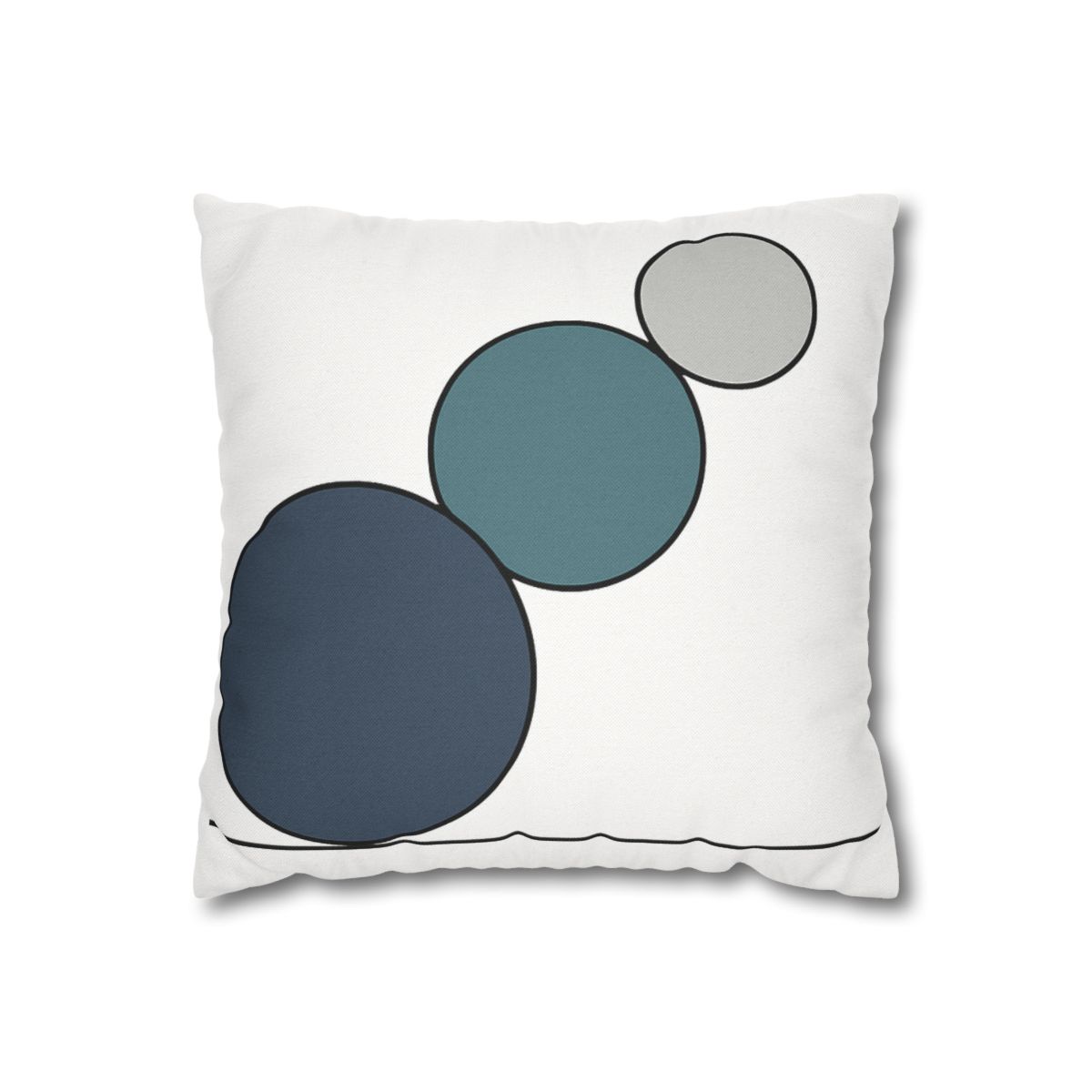 Staggered Circle Trio stylish decorative pillowcases