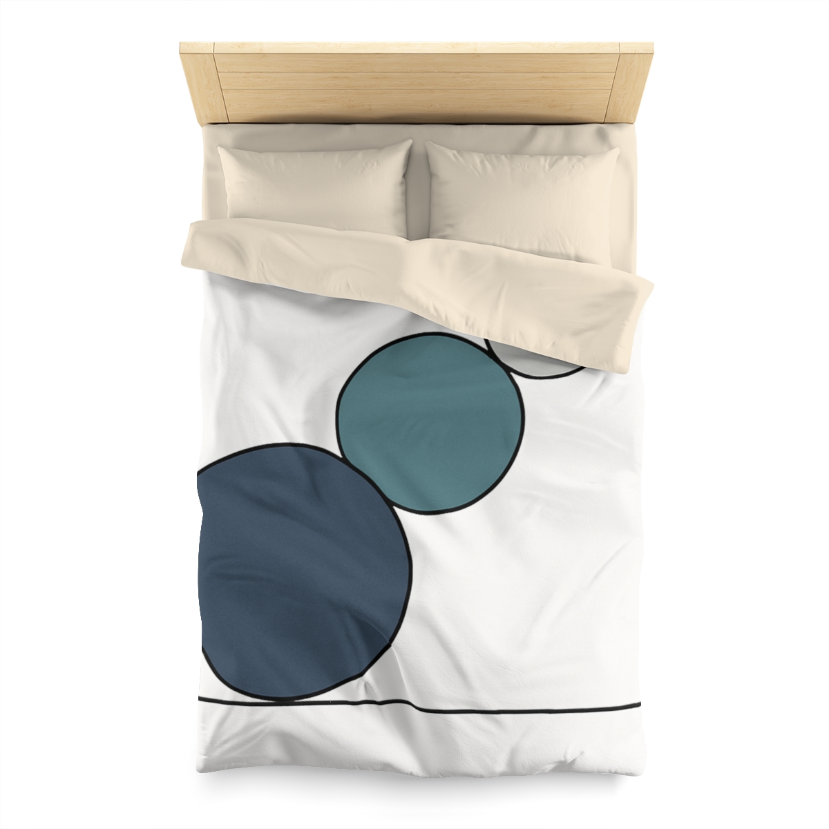 Staggered Circle Trio custom duvets