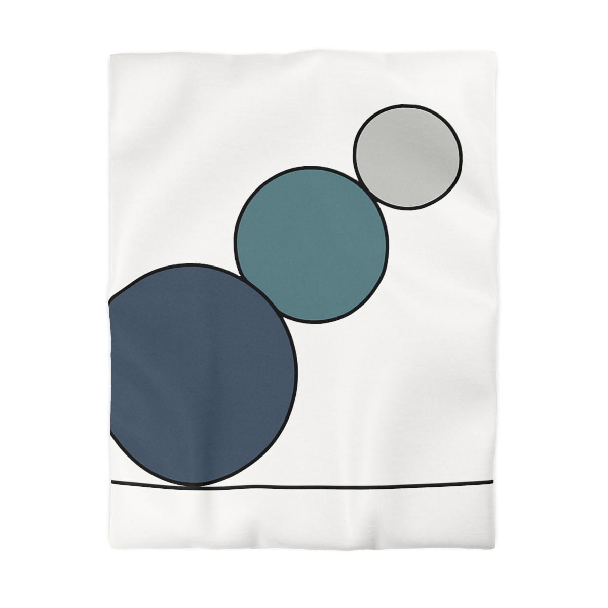 Staggered Circle Trio custom duvets