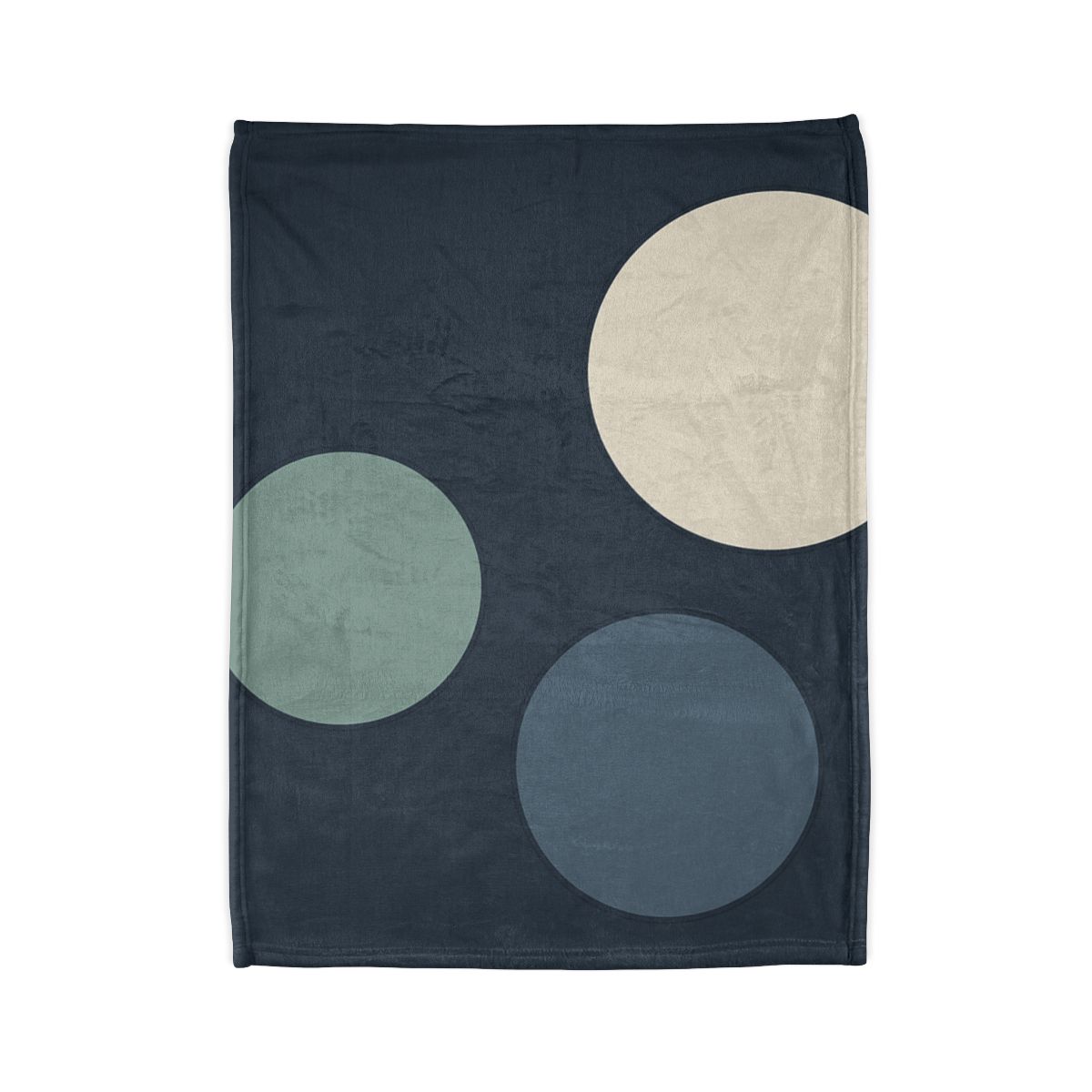 Staggered Circle Trio designer printed blankets