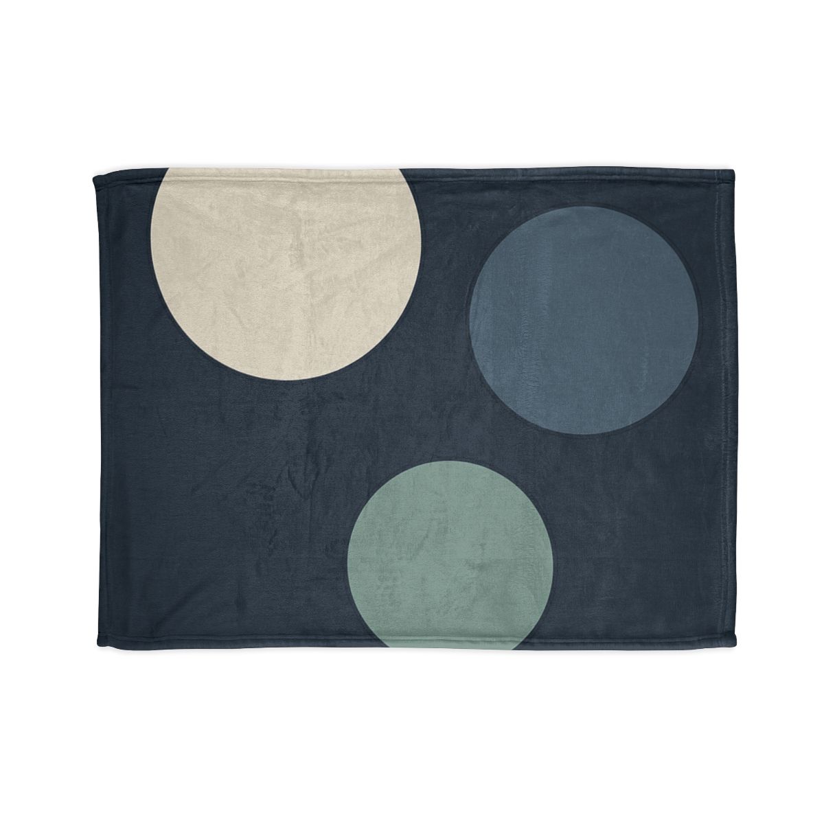 Staggered Circle Trio designer printed blankets