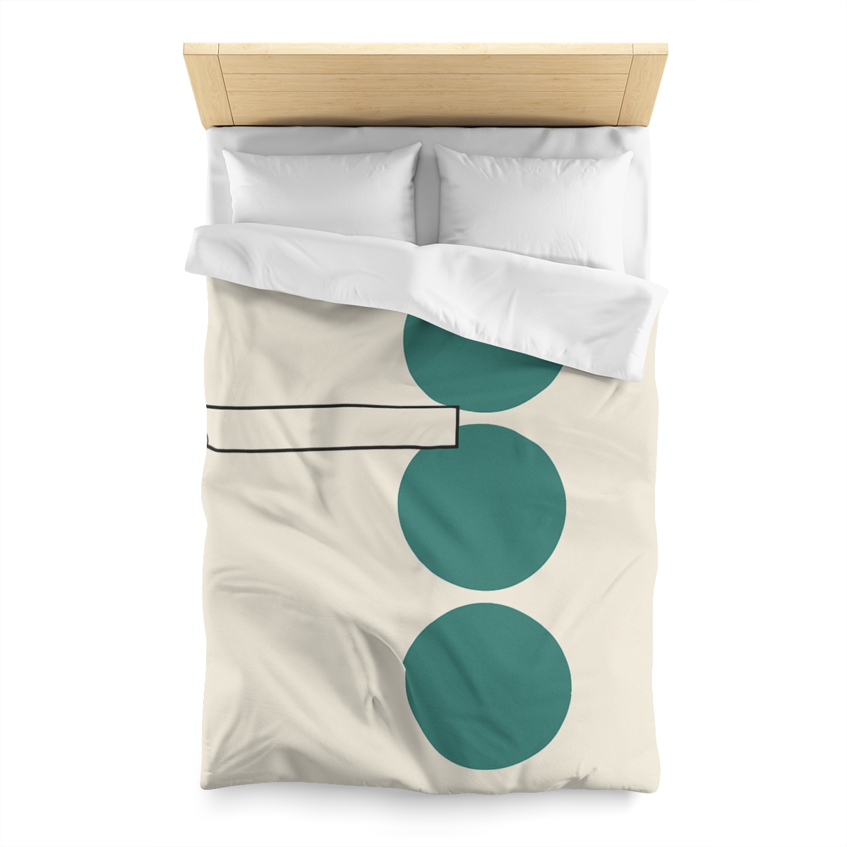 Staggered Circle Trio With Offset Bar warm winter duvets