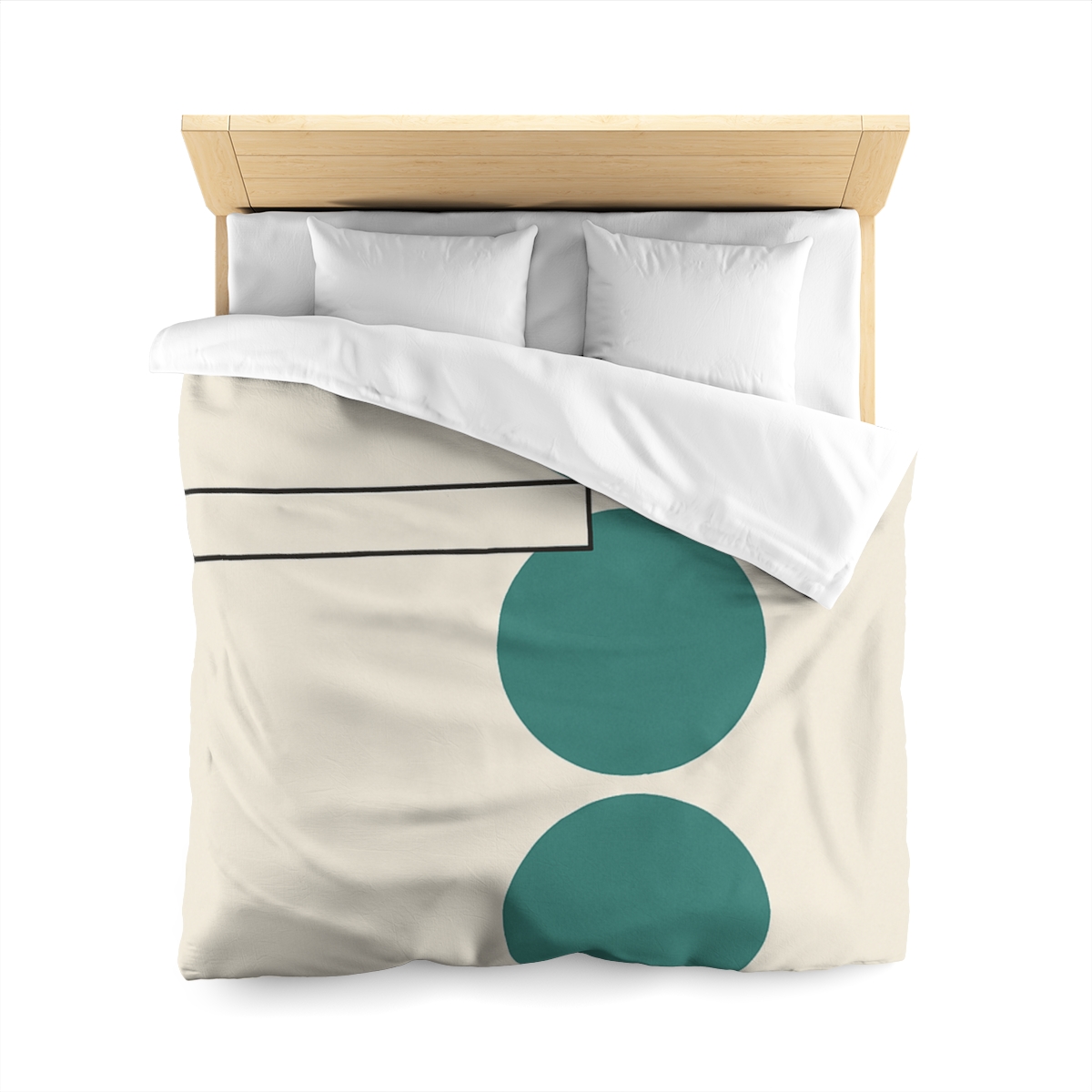 Staggered Circle Trio With Offset Bar warm winter duvets