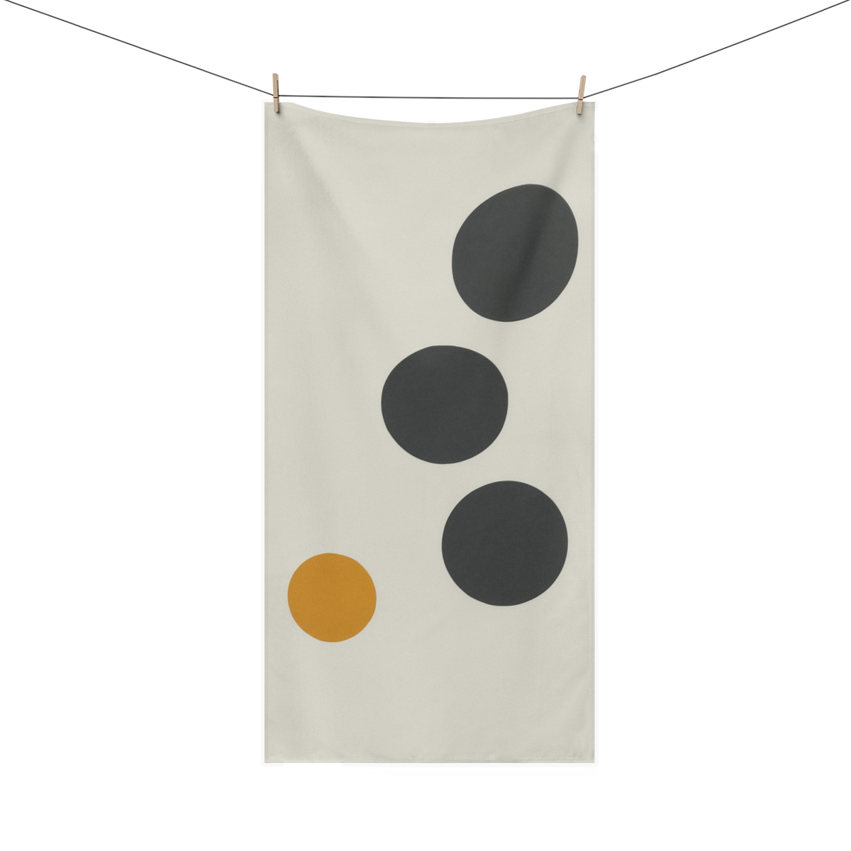 Staggered Circles With Quiet Edge decorative home towelscustom towels