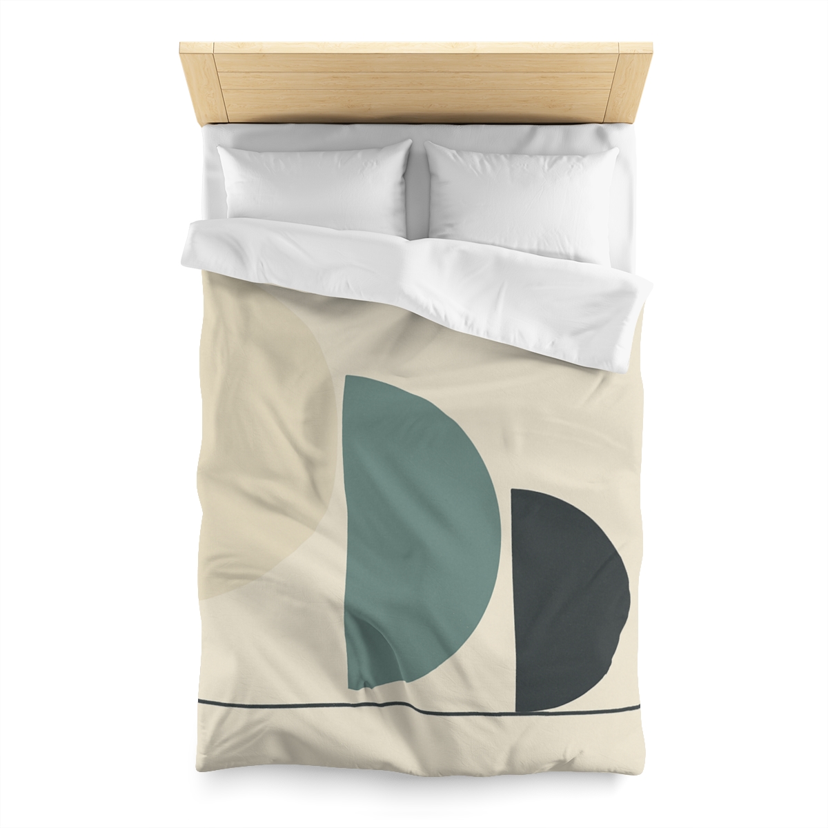 Staggered Crescent Trio soft comforter duvets