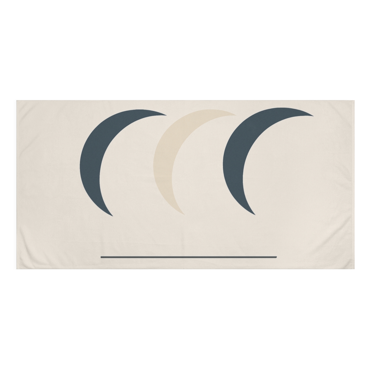 Staggered Crescent Trio soft cotton towels
