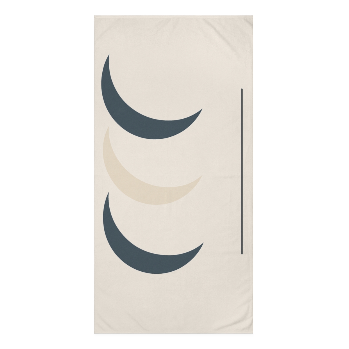 Staggered Crescent Trio soft cotton towels