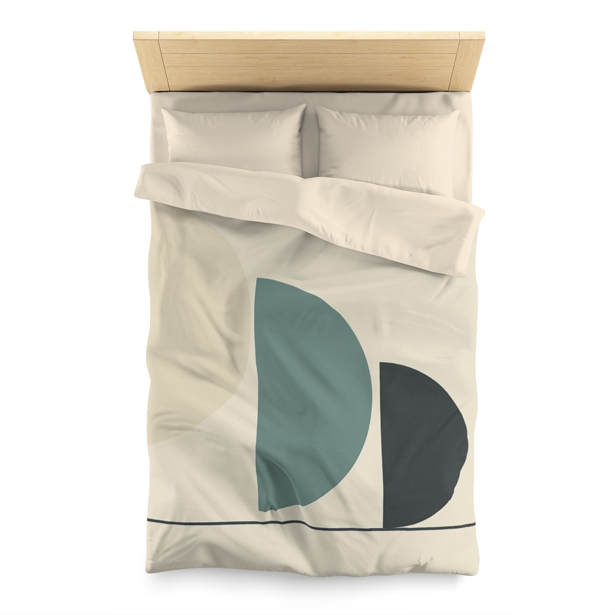 Staggered Crescent Trio soft comforter duvets