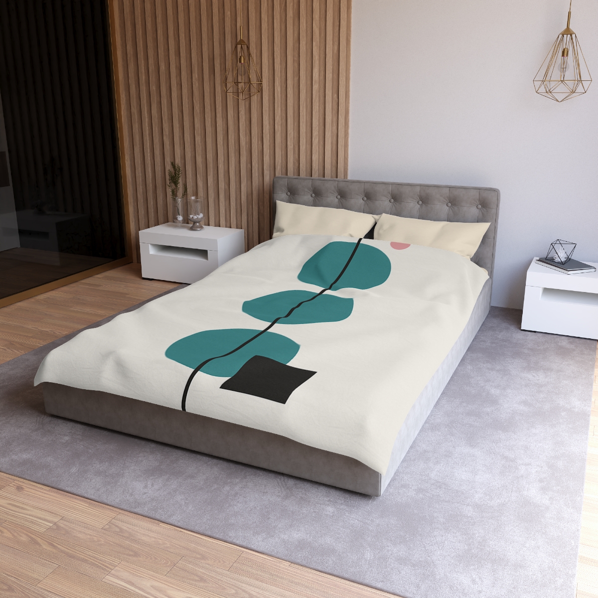 Staggered Discs With Shared Axis personalized bedding duvets