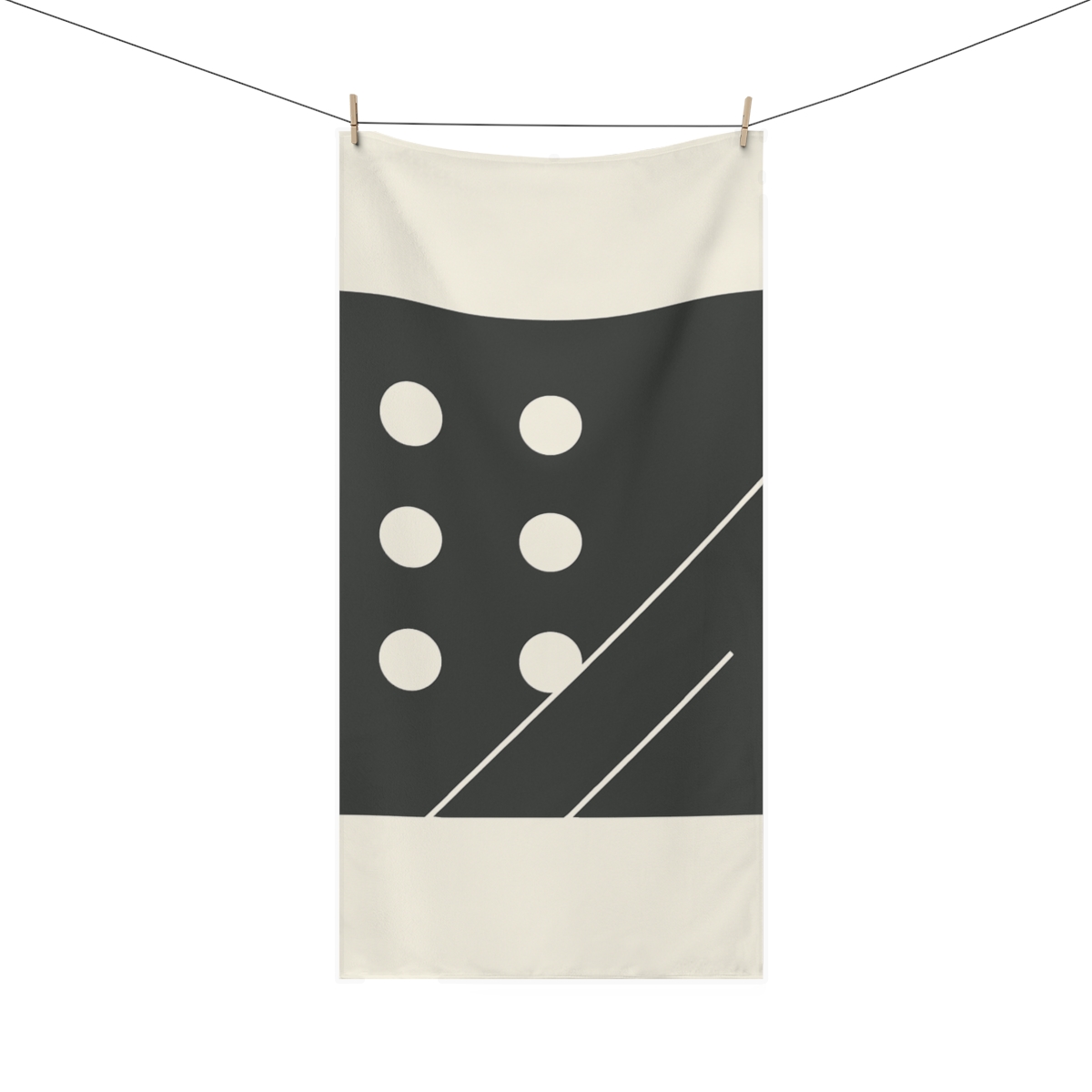 Staggered Dot Grid Slice soft cotton towels