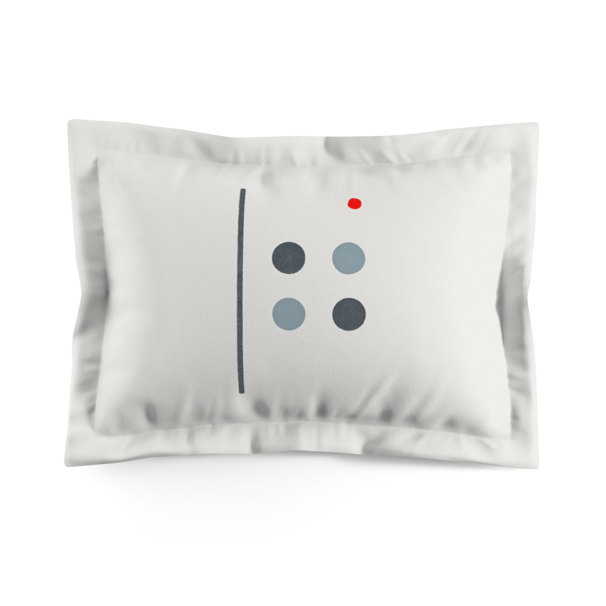 Staggered Dot Grid With Soft Break designer printed pillows