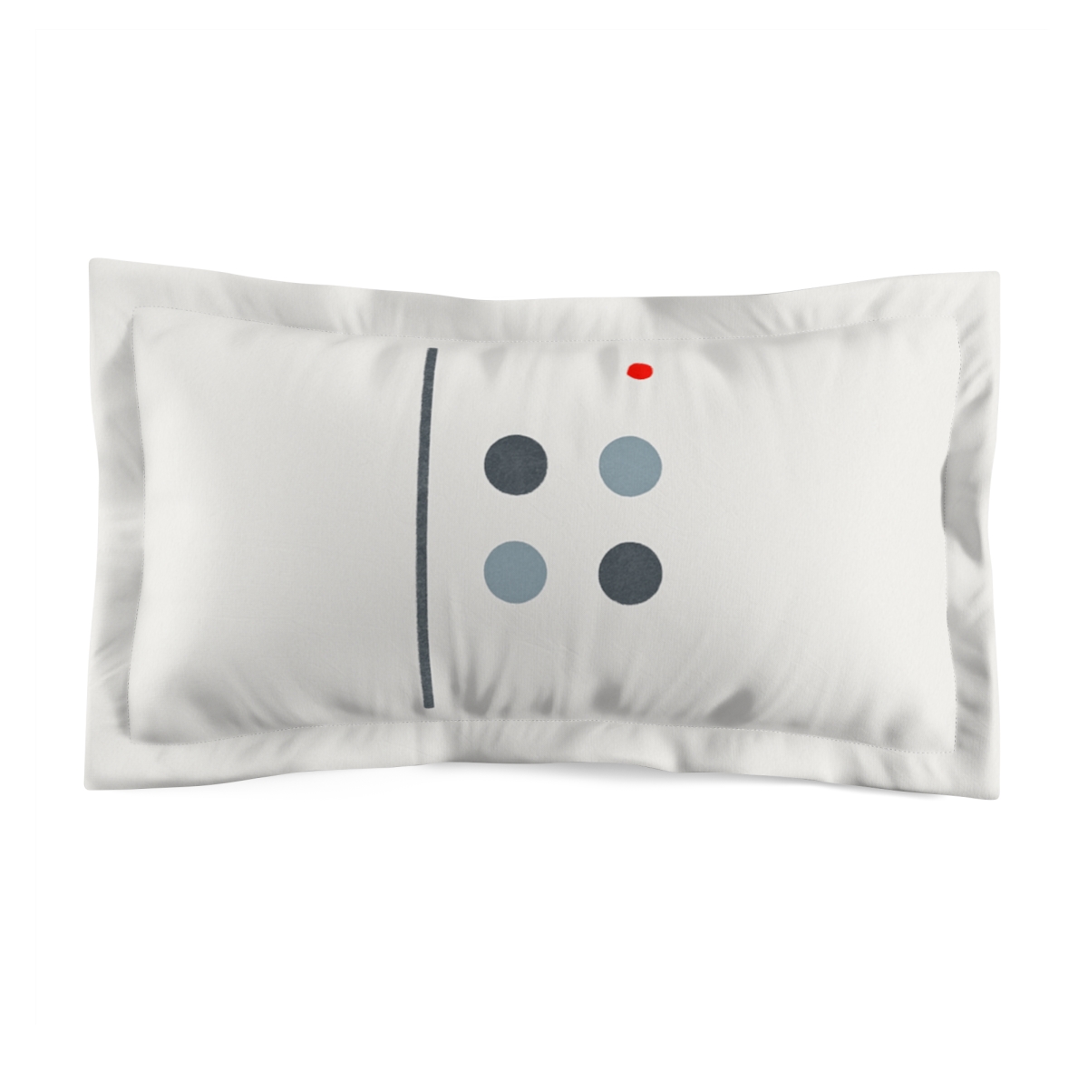 Staggered Dot Grid With Soft Break designer printed pillows