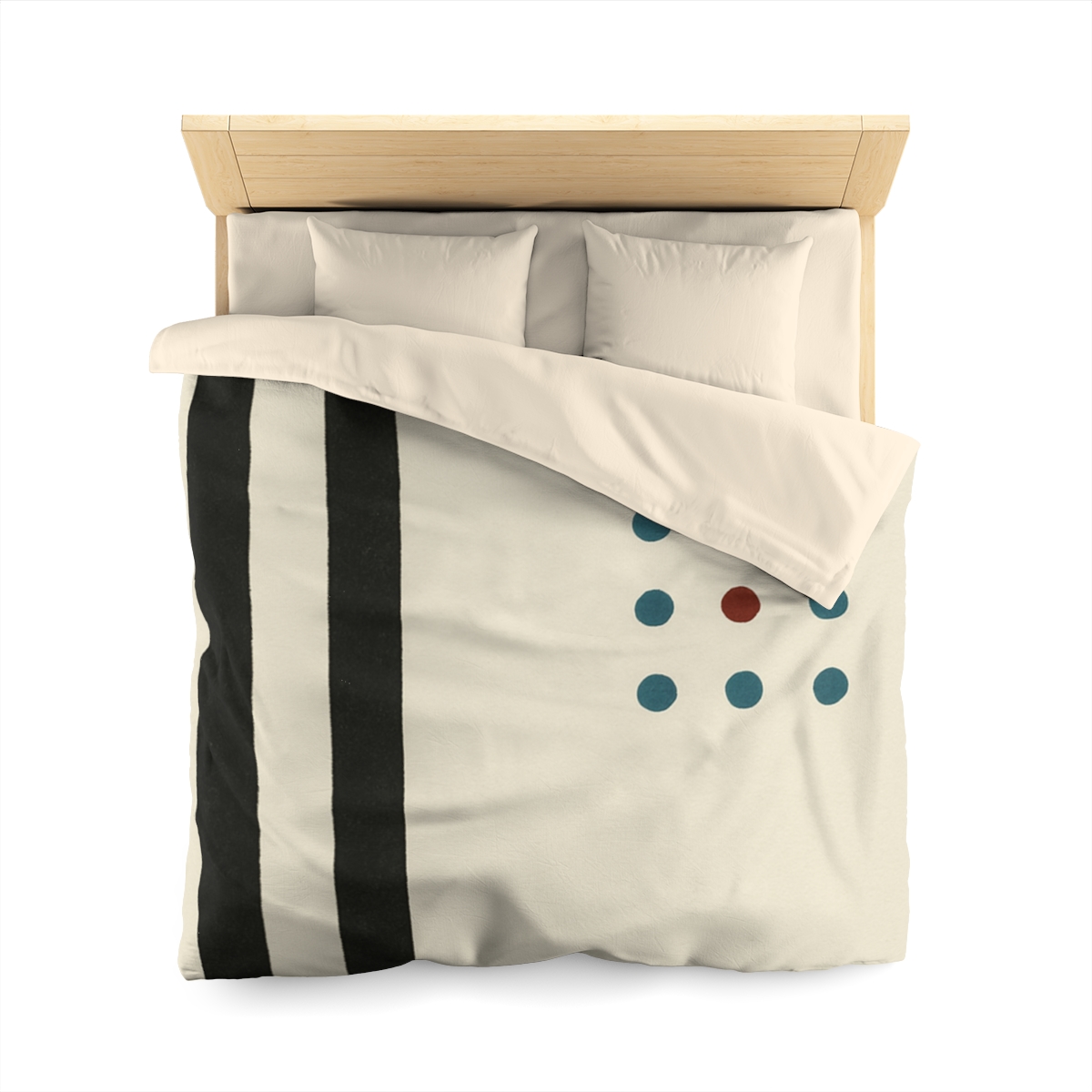 Staggered Duo And Tiny Grid personalized bedding duvets