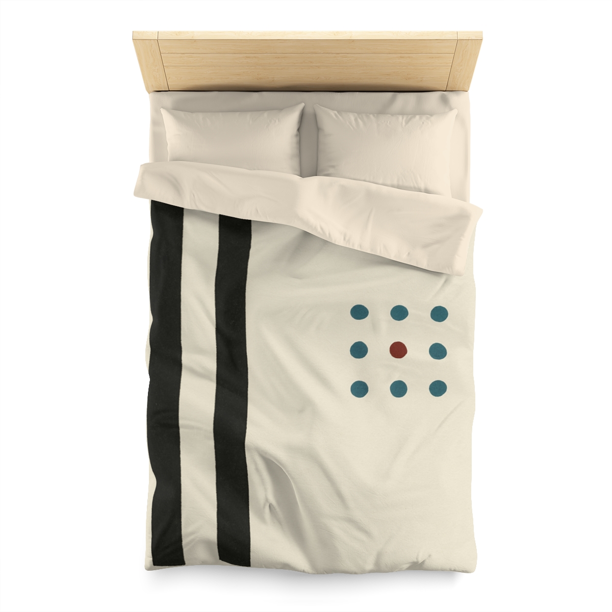 Staggered Duo And Tiny Grid personalized bedding duvets