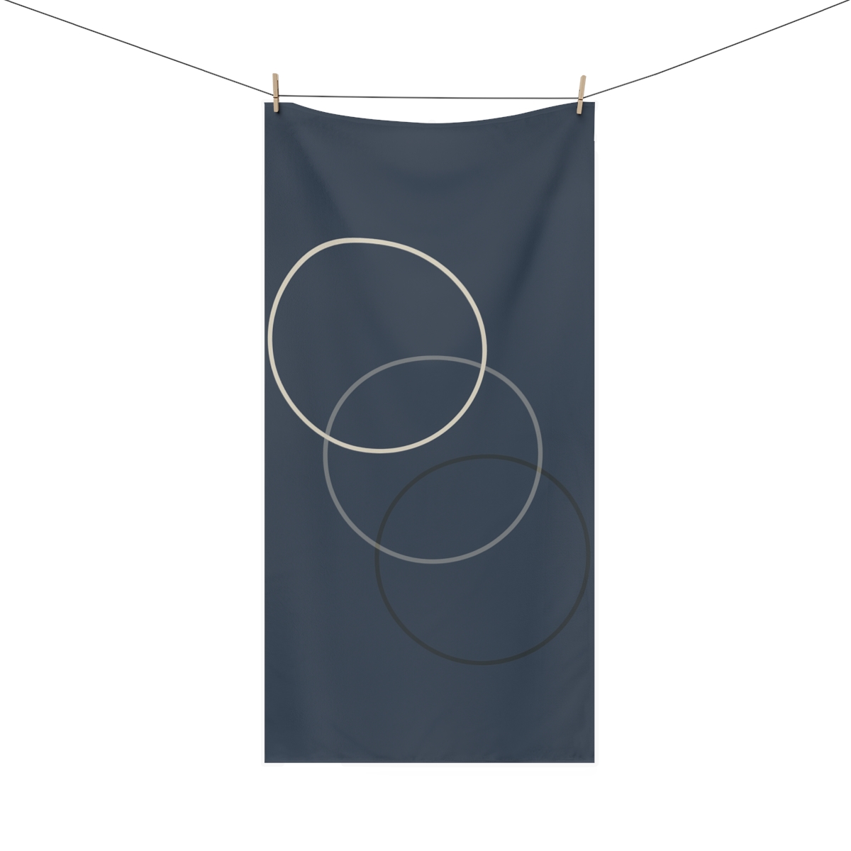 Staggered Lunar Trio trendy hand towels