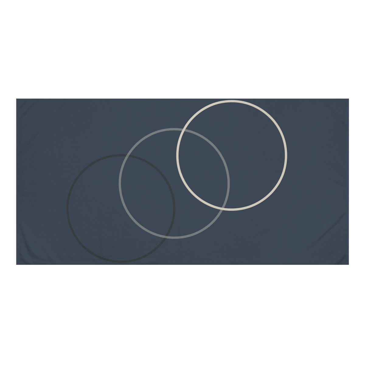 Staggered Lunar Trio trendy hand towels
