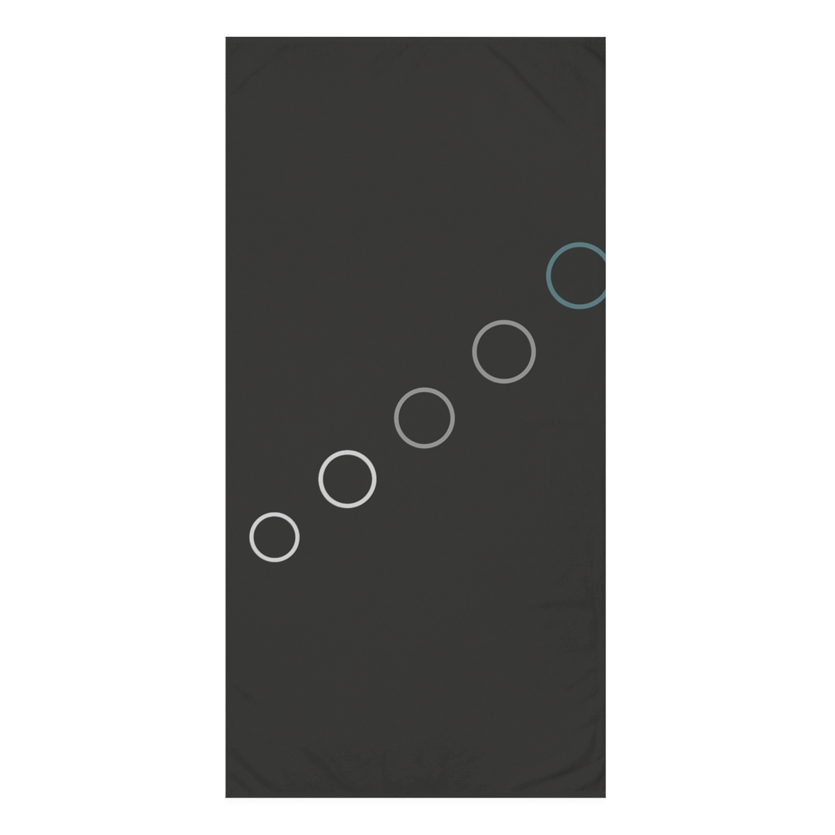 Staggered Orbit Dot Path personalized bath towels