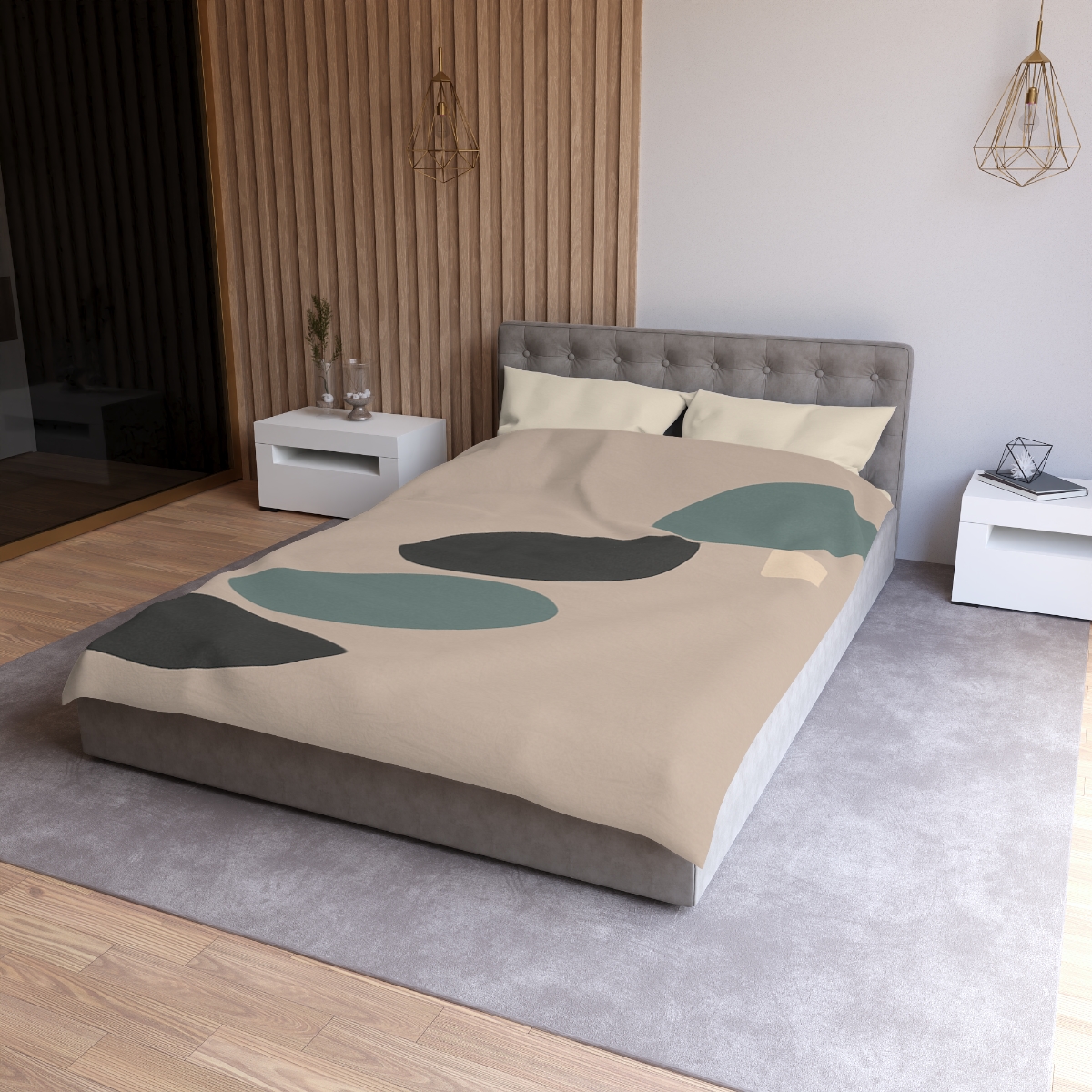 Staggered Ovals With Pause soft comforter duvets