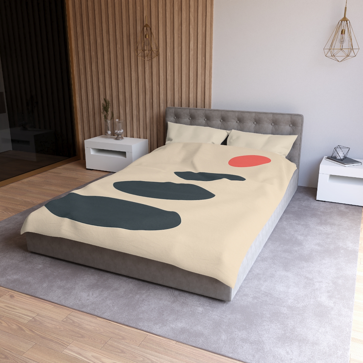 Staggered Ovals With Pause soft comforter duvets