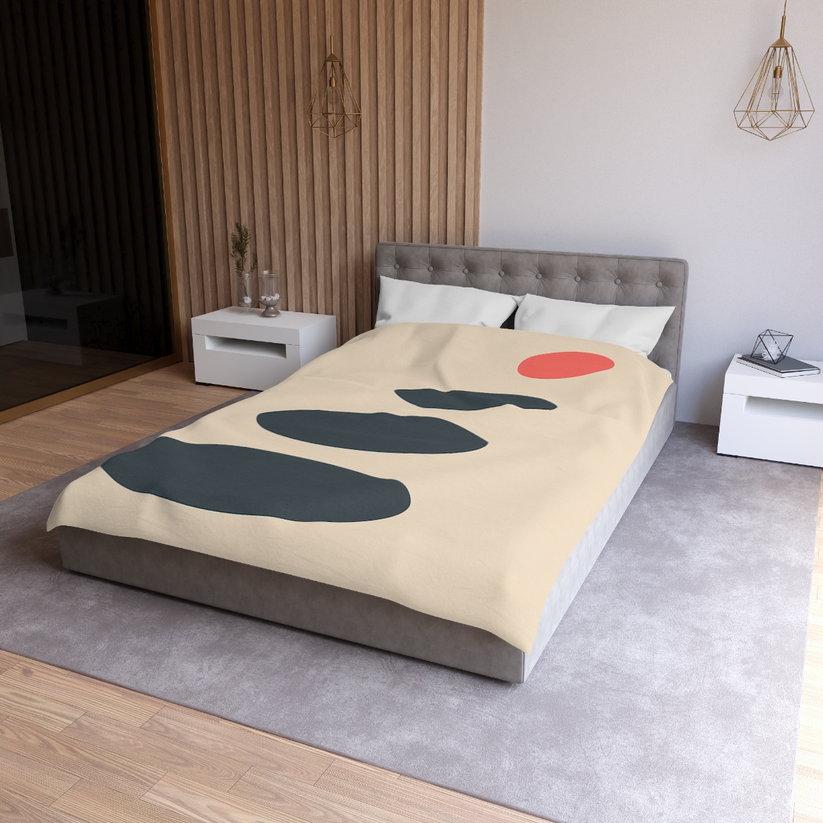 Staggered Ovals With Pause soft comforter duvets