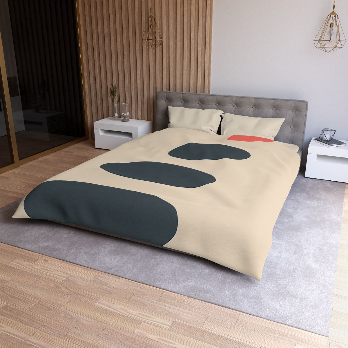 Staggered Ovals With Pause soft comforter duvets