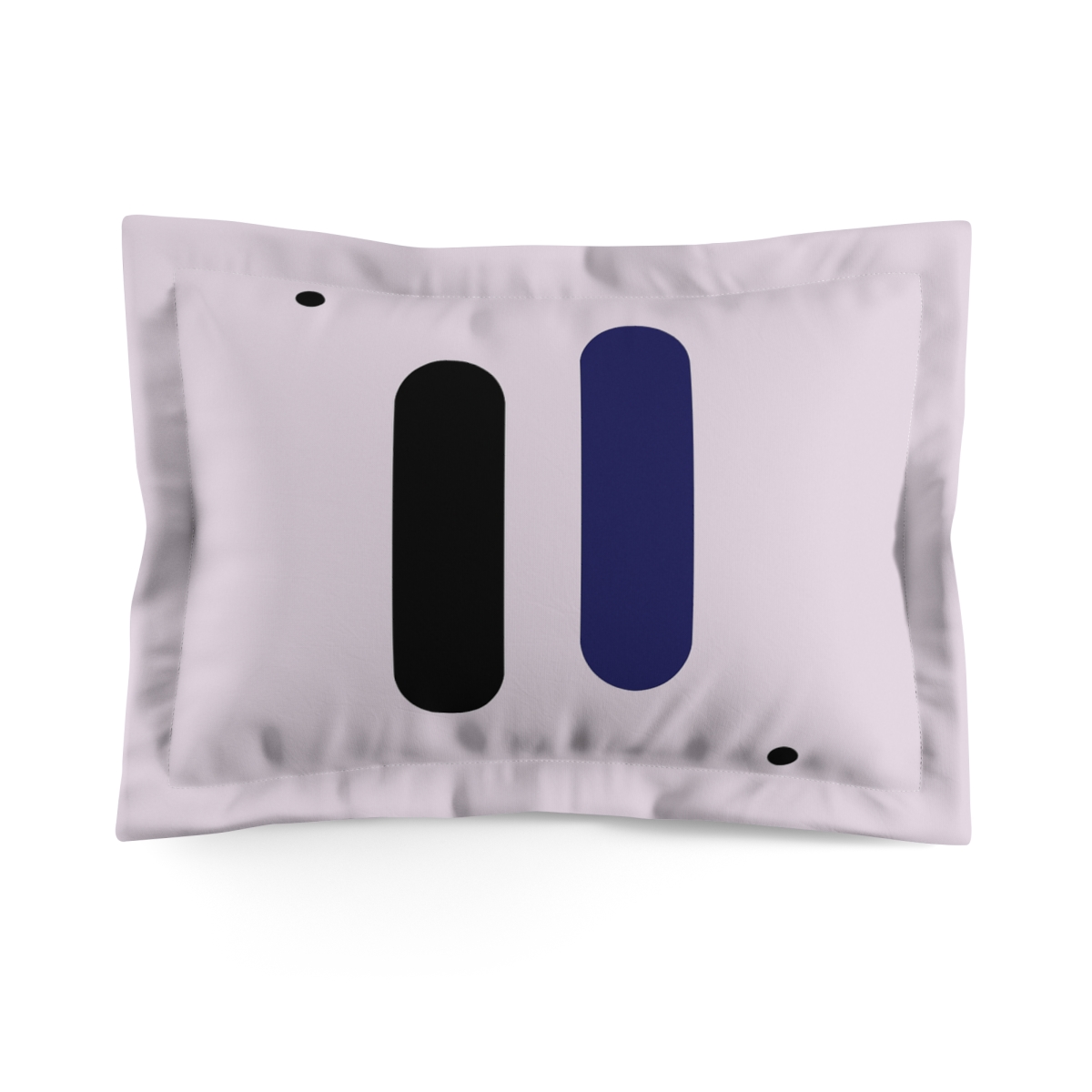 Staggered Pill Pair With Corner Dots soft plush pillows