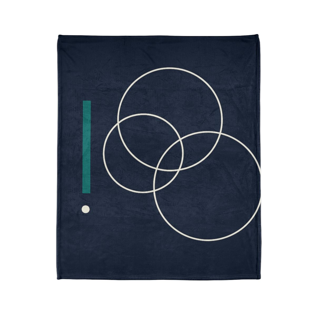Staggered Rings And Anchored Bar stylish throw blankets