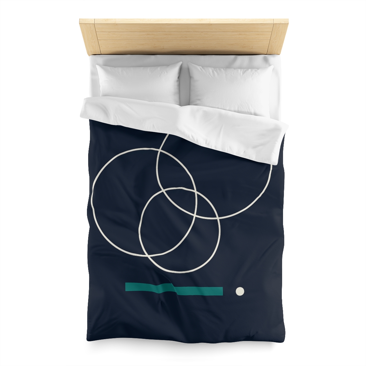 Staggered Rings And Anchored Bar designer printed duvets