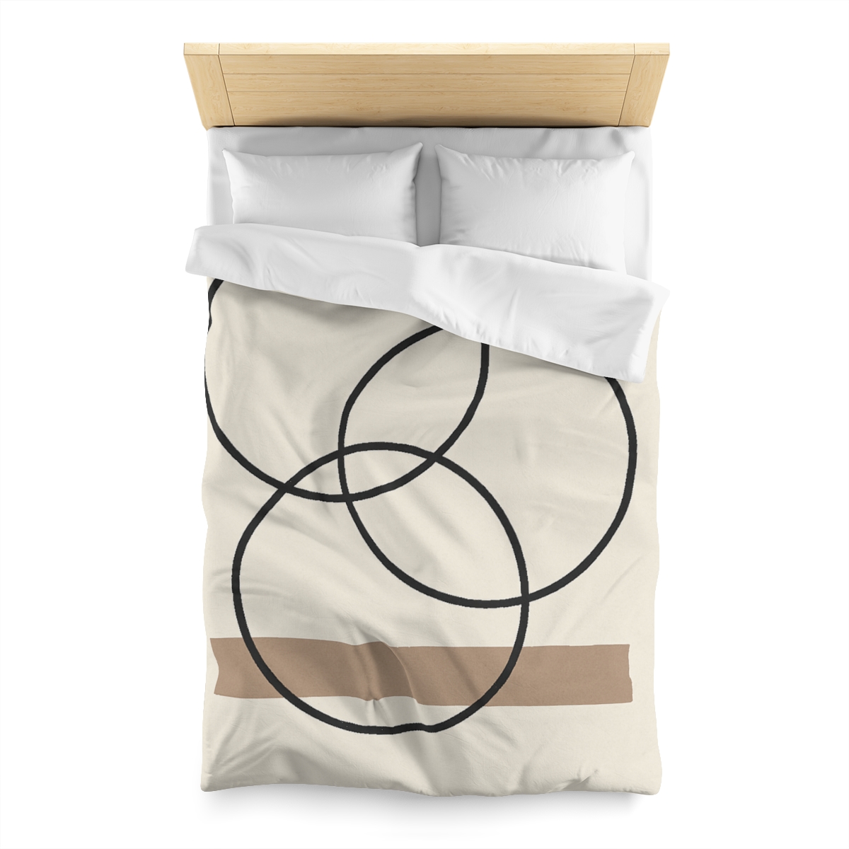 Staggered Rings And Slim Bar personalized bedding duvets