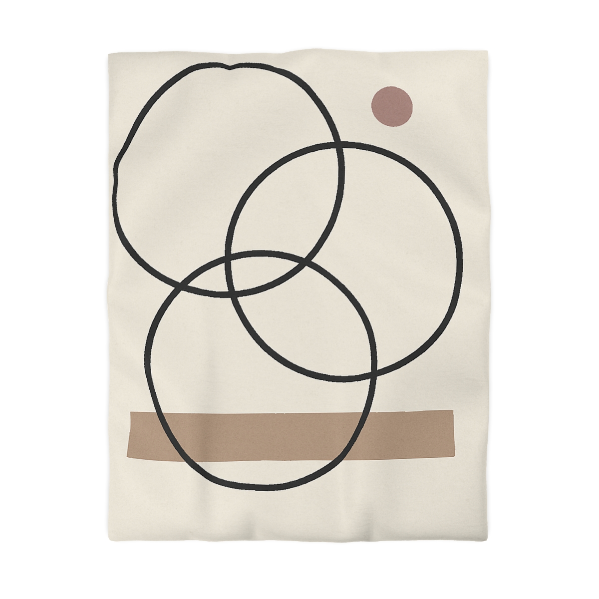 Staggered Rings And Slim Bar personalized bedding duvets