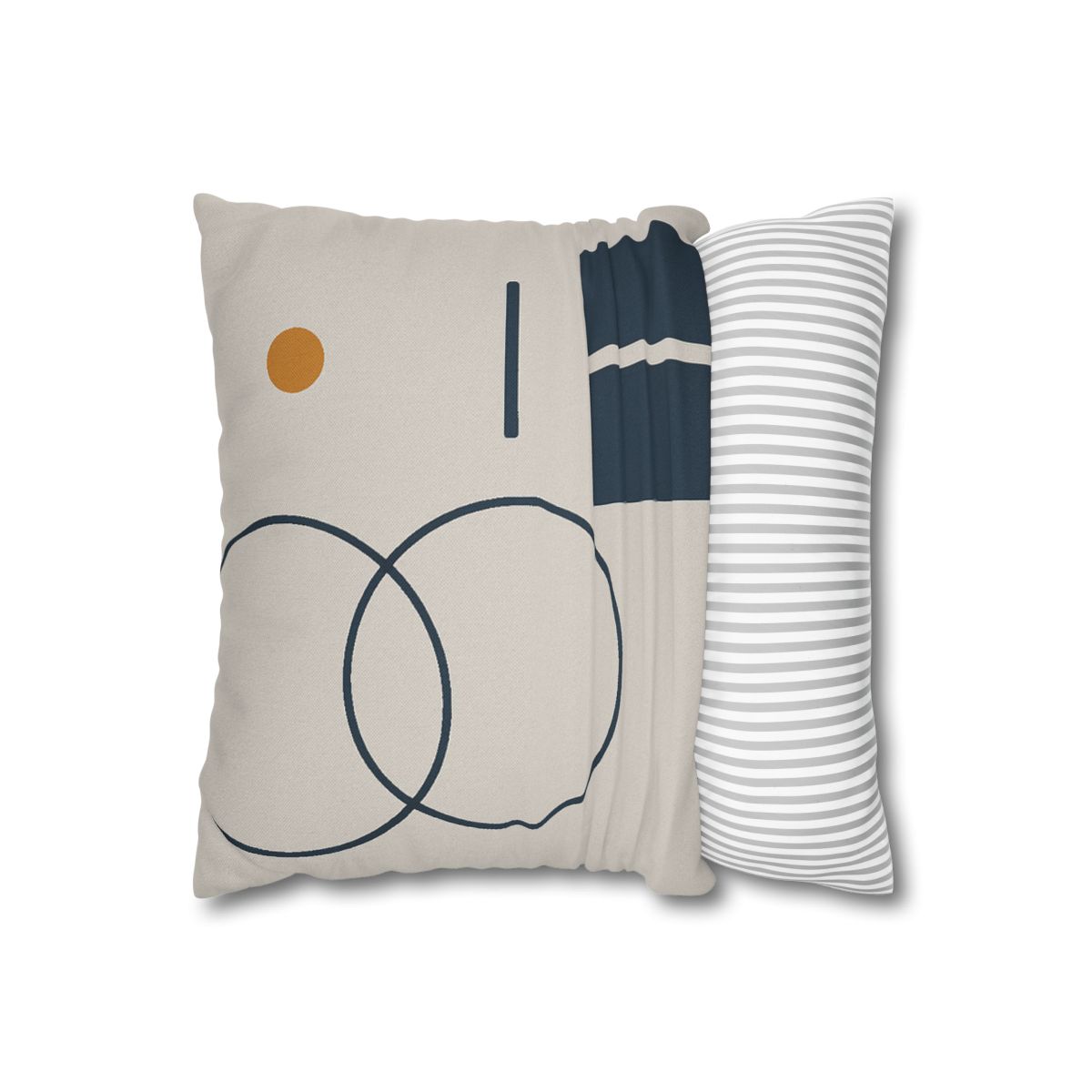 Staggered Rings Over Split Rectangle trendy patterned pillow cases