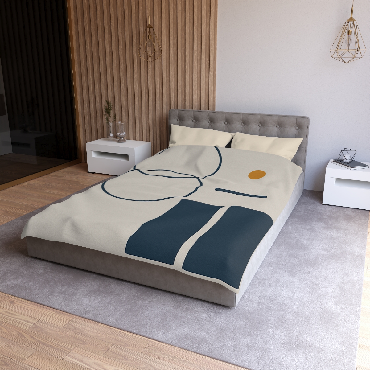 Staggered Rings Over Split Rectangle duvets for gifts