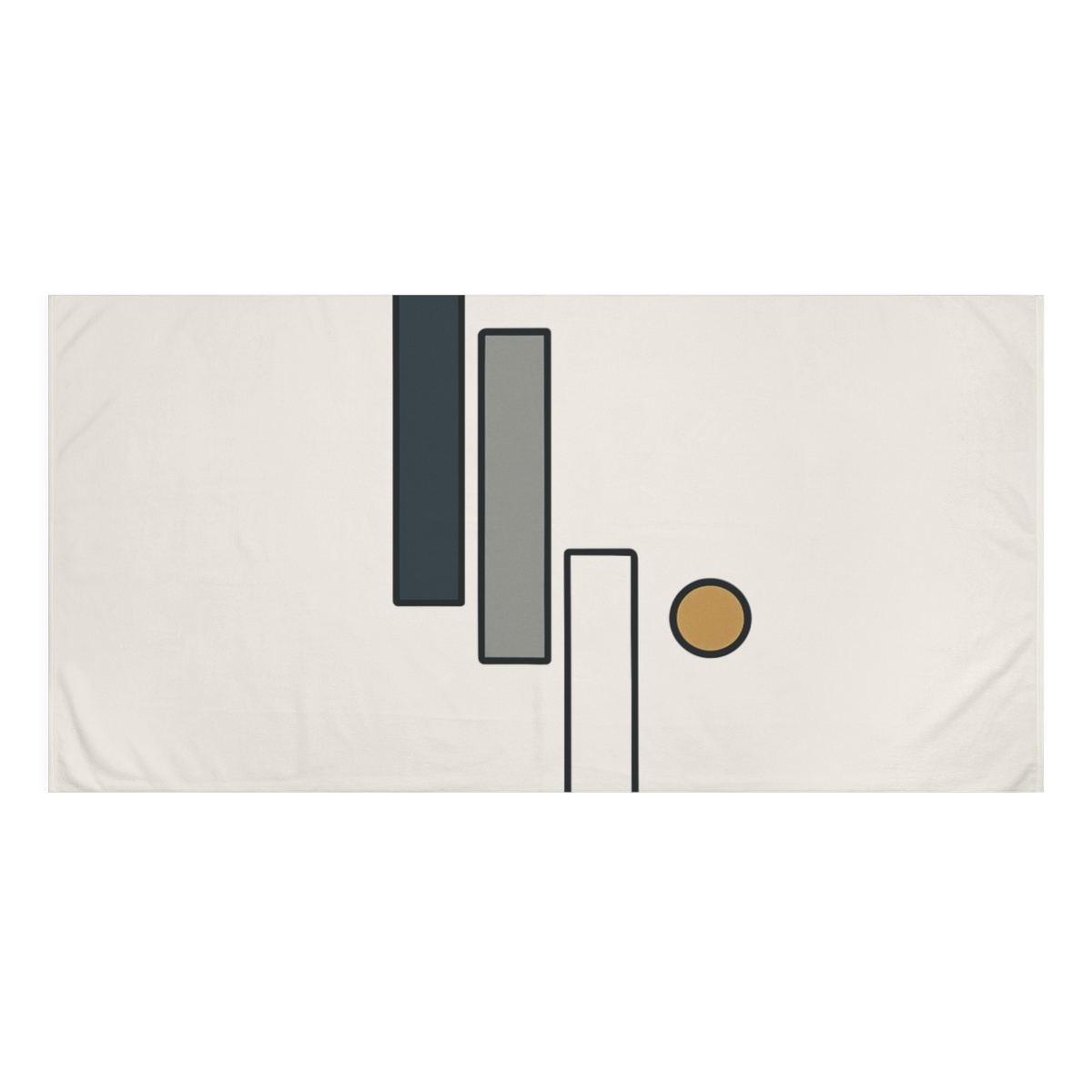 Staggered Short Bars And Pause Dot soft cotton towels