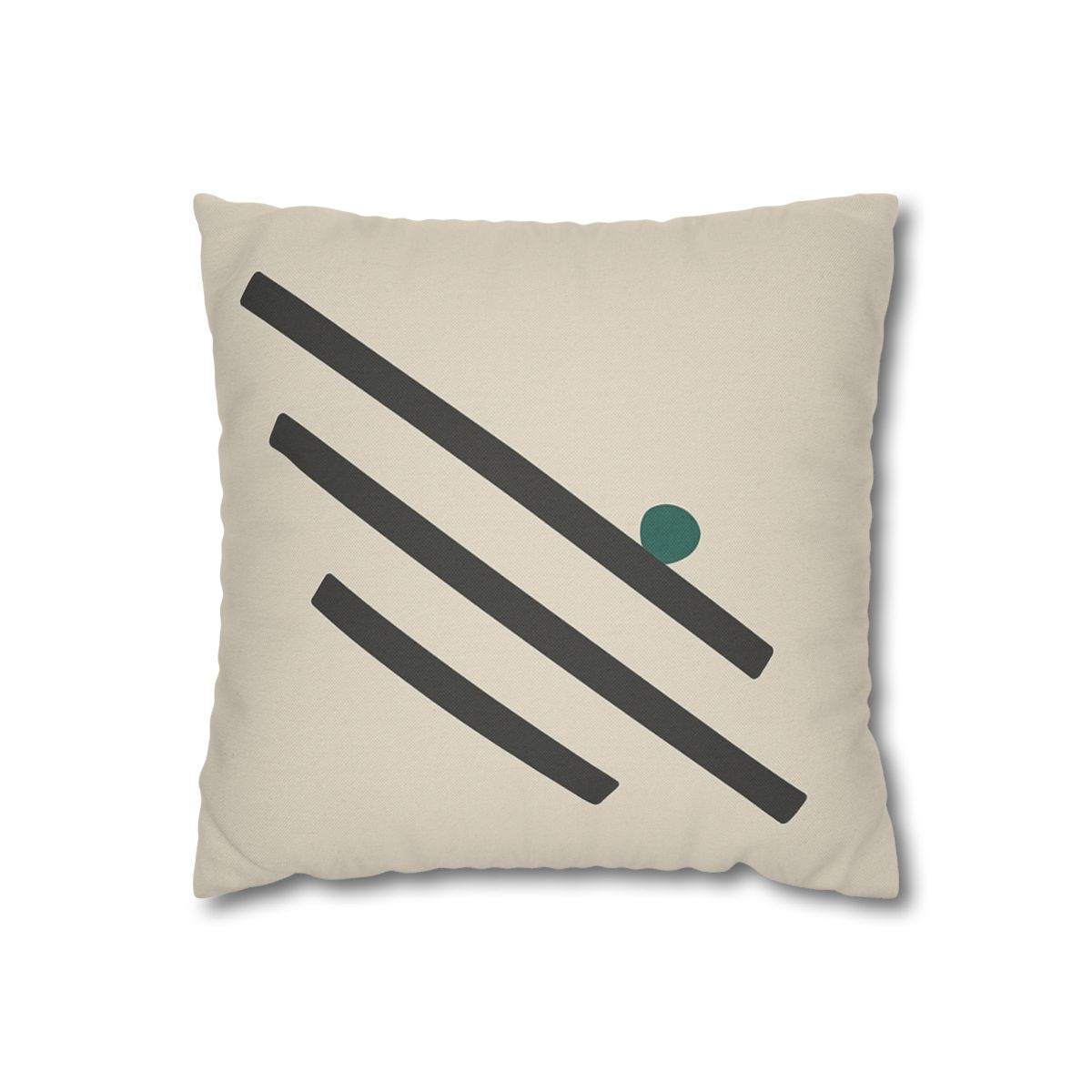Staggered Short Bars With Quiet Dot designer print pillow cases
